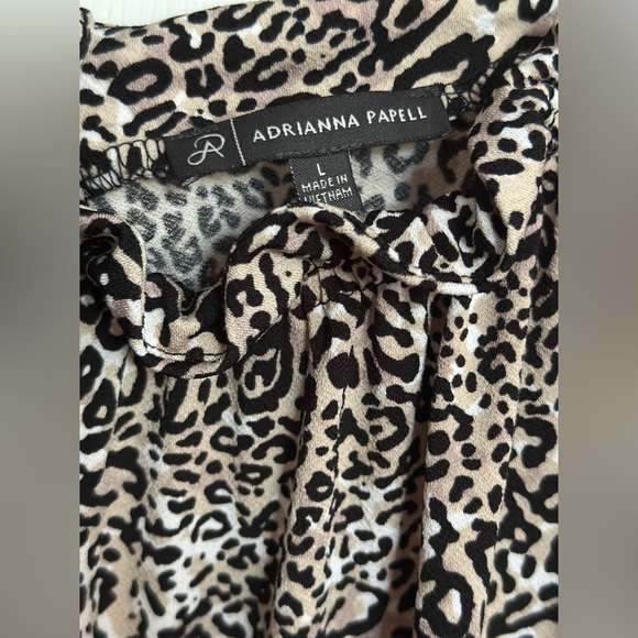 Adrianna Papell Sleeveless Ruffle Neck Blouse - Picture 3 of 3